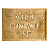 Engraved Brass Plaque: Company Name, Address & Logo
